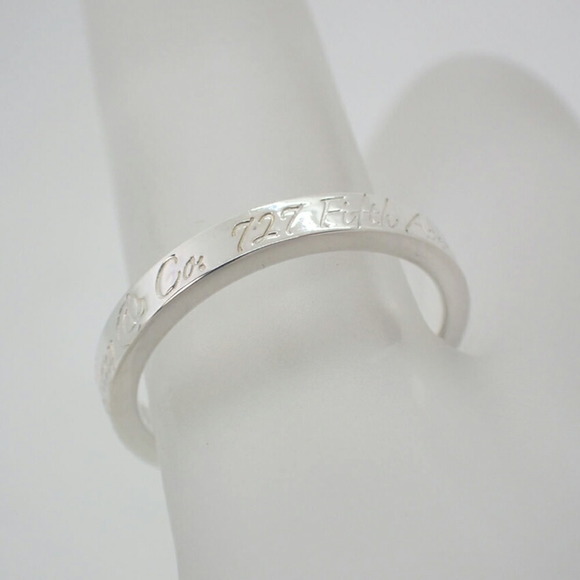 TIFFANY 925 Notes Narrow Ring 10 - Picture 6 of 10